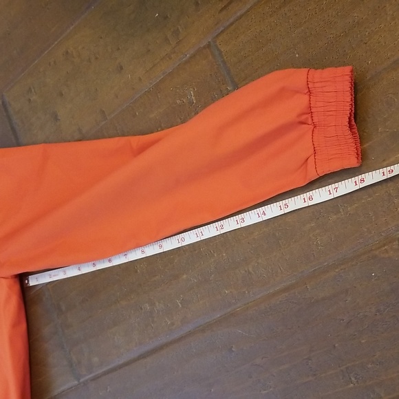 Athleta Zion Microfleece Long Sleeve Orange Bomber Jacket Size Extra Small - Picture 13 of 13